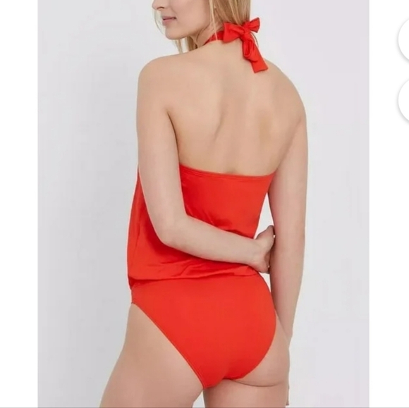🧡NEW Michael Kors Halter Swimsuit One Piece - Picture 2 of 4